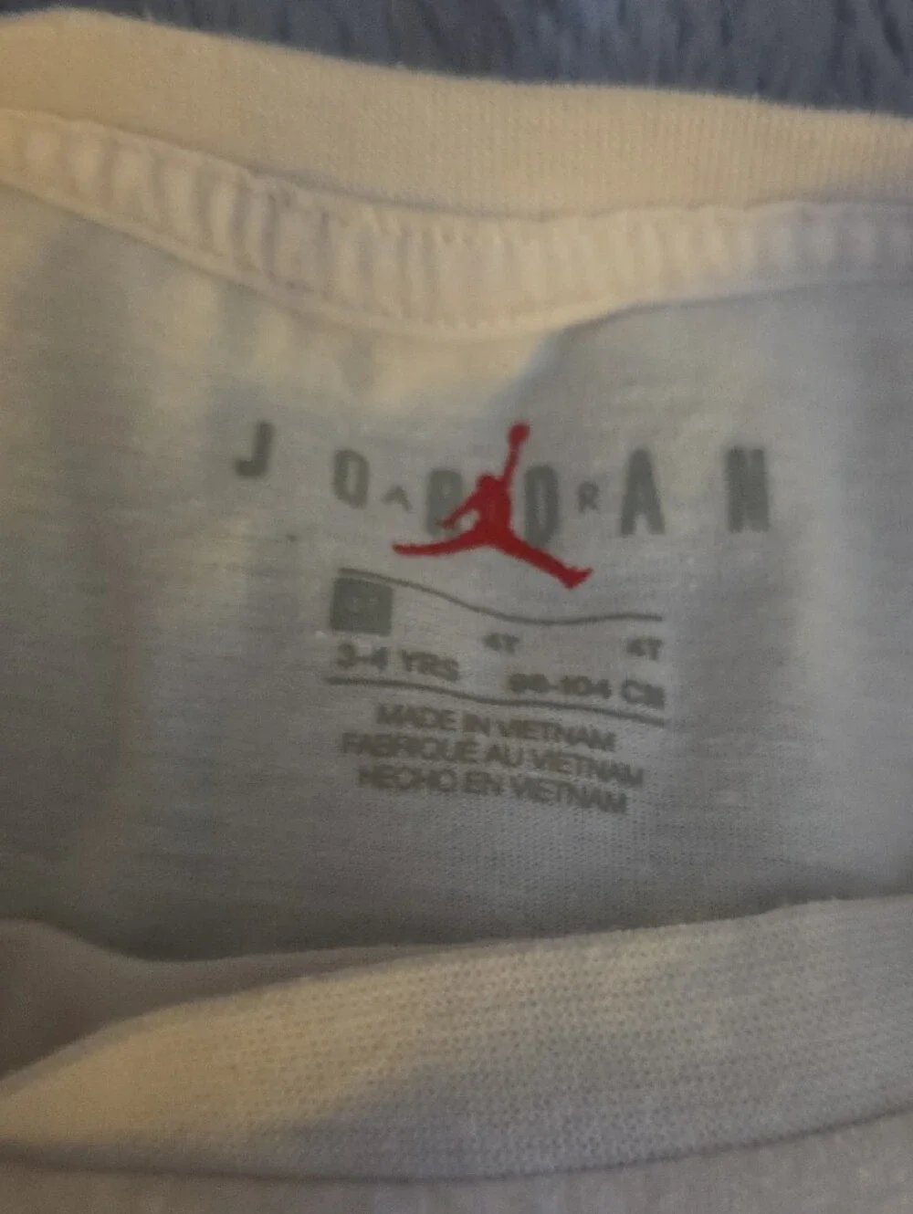 Jordan Kids White Tee & Black Shorts with Rose Gold Accents